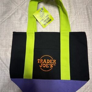 Trader Joe's Black and Green Tote Bag